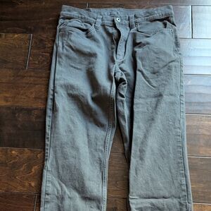 Eddie Bauer Mountain Flex Canvas Mens  32 x 32 Gray Canvas Outdoor Work